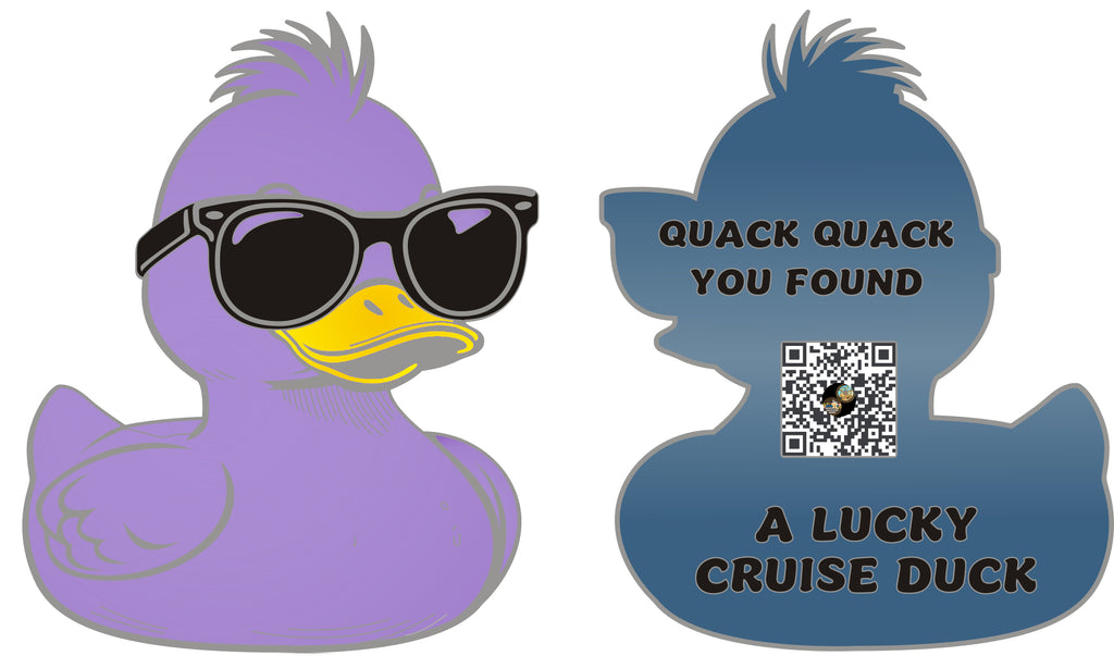 Cruise Duck Challenge Coin w/ Custom QR Code *BULK ORDER ONLY*