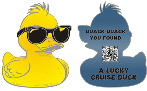 Cruise Duck Challenge Coin w/ Custom QR Code *BULK ORDER ONLY*
