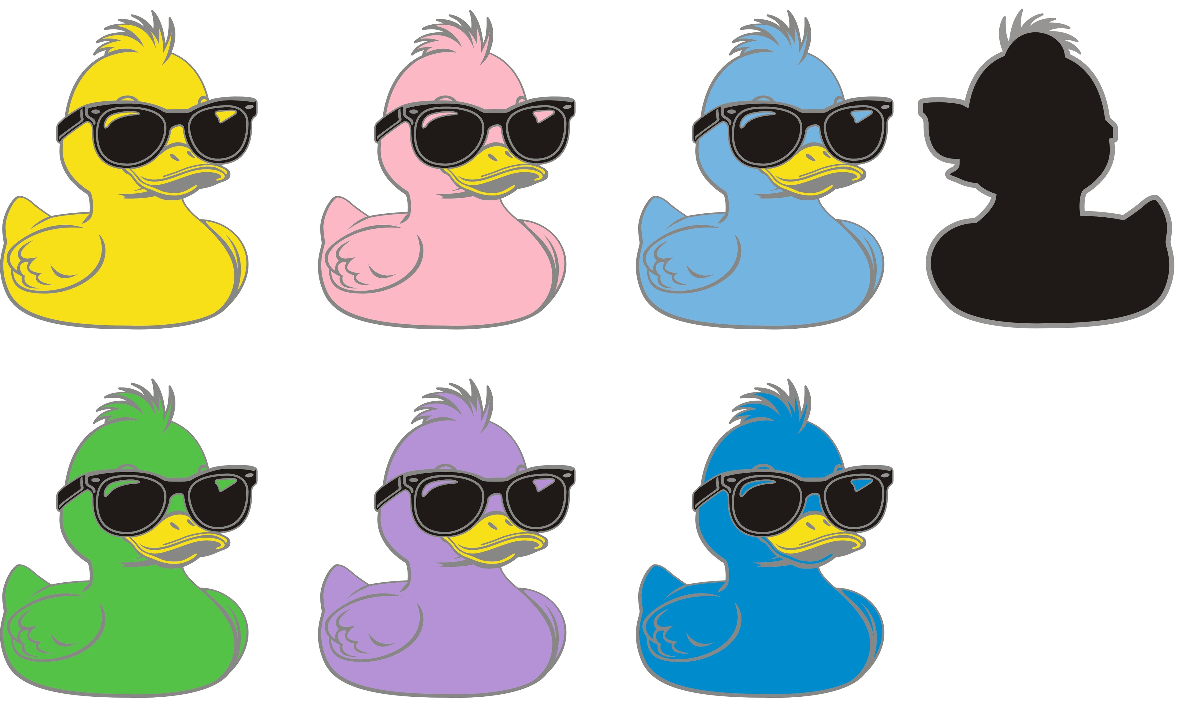 Rubber Duck PVC Magnets